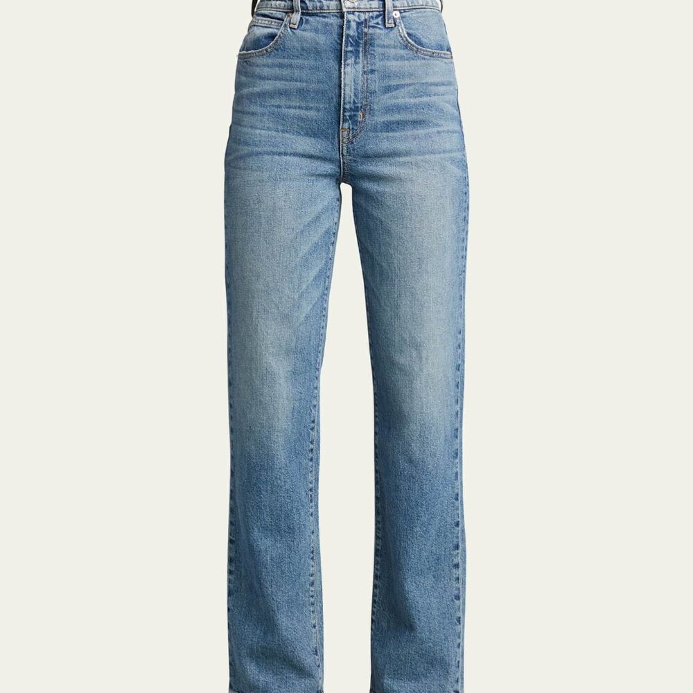 SLVRLAKE London High-Rise Straight-Leg Jeans Sz 29